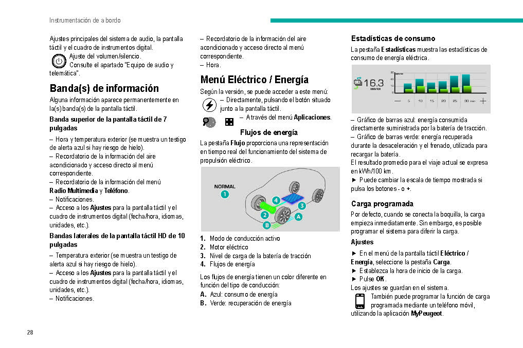 2019-2020 Peugeot 208/e-208 Owner's Manual | Spanish