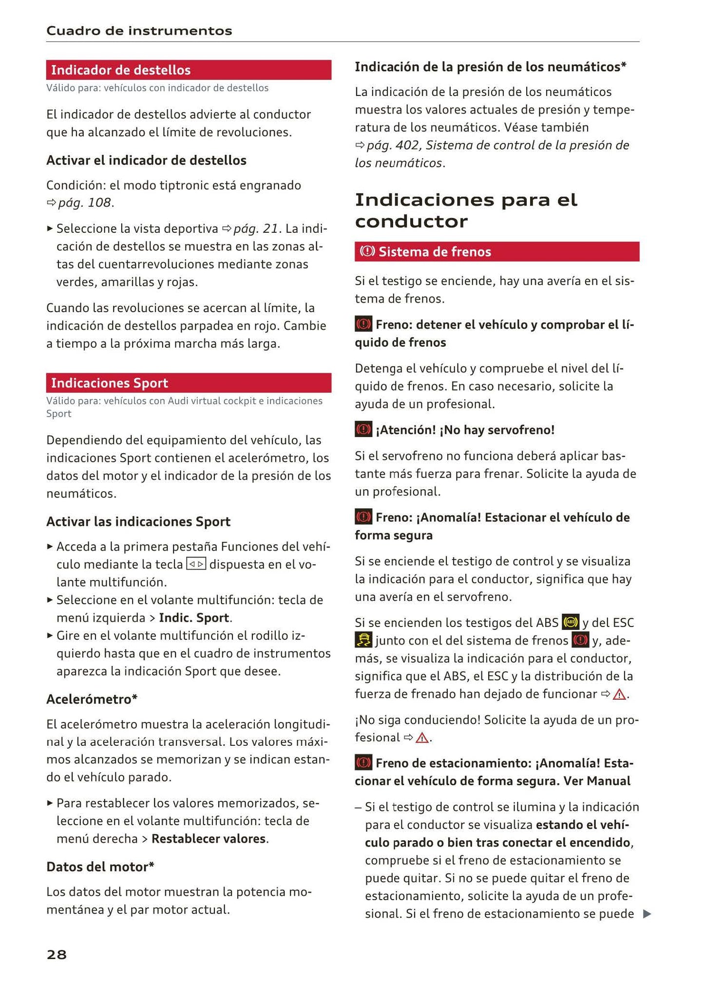 2016-2018 Audi A3 Bedienungsanleitung | Spanisch