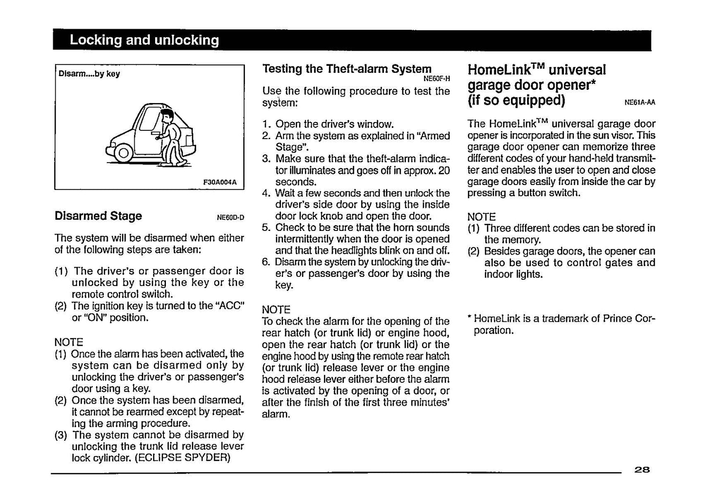 1997 Mitsubishi Eclipse Bedienungsanleitung | Englisch