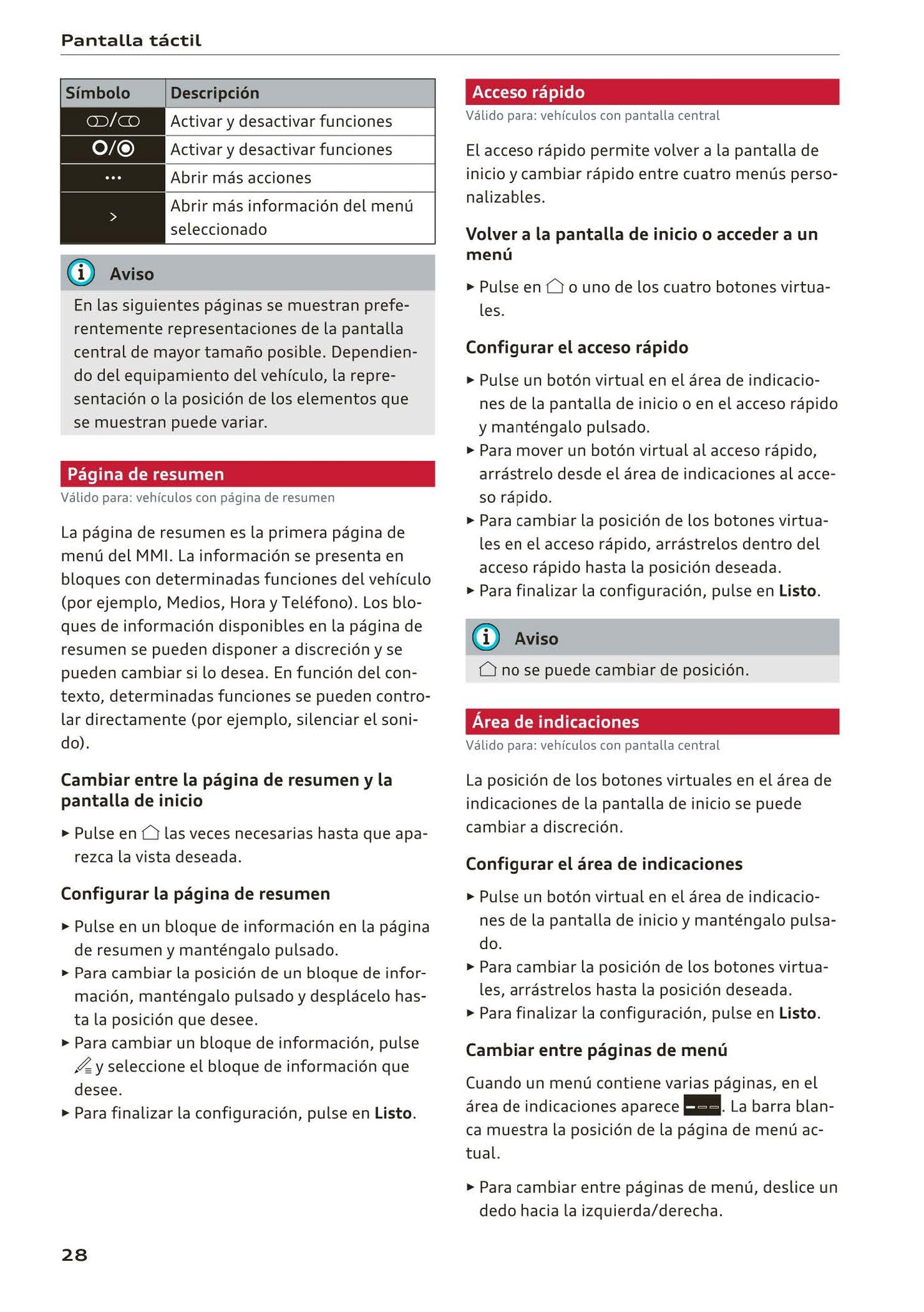 2018-2023 Audi Q3/Q3 Sportback/RS Q3/RS Q3 Sportback Owner's Manual | Spanish