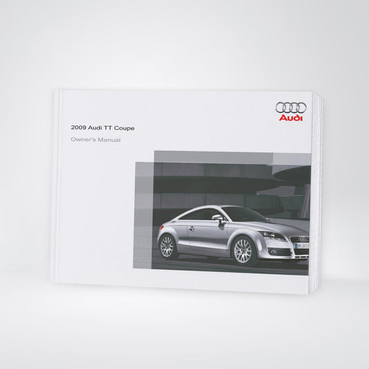 2009 Audi TT Coupe Bedienungsanleitung | Englisch