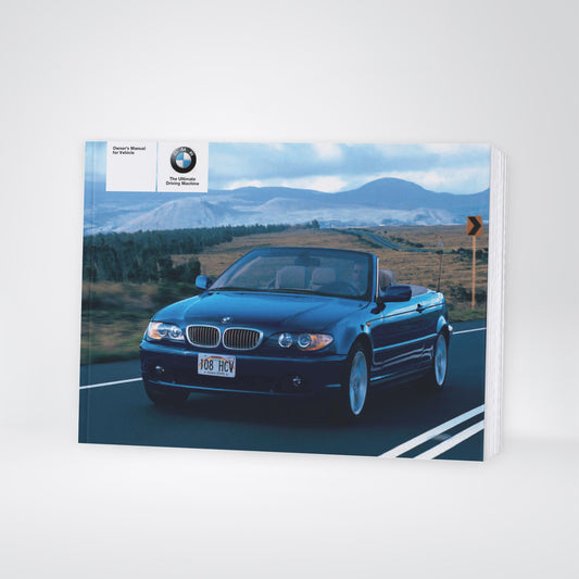 2004 BMW 3 Series Convertible / 325Ci / 330Ci Bedienungsanleitung | Englisch