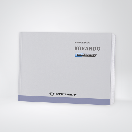 2023-2024 SsangYong Korando e-Motion Owner's Manual | Dutch