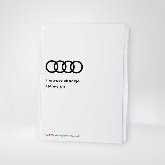 2021 Audi Q4 e-tron Bedienungsanleitung | Niederländisch