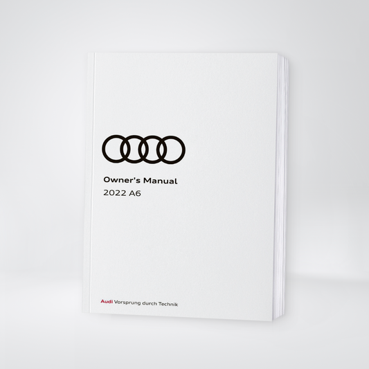 2022 Audi A6 Bedienungsanleitung | Englisch