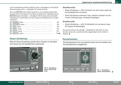 2007-2008 Audi A4 Cabriolet Navigation System BNS 5.0 Manual | Dutch
