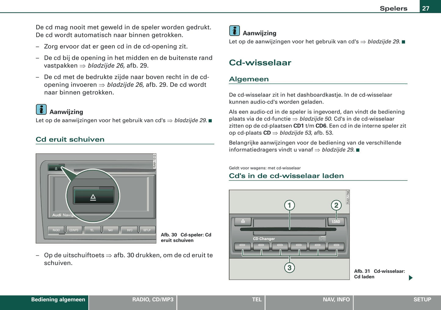 2007-2008 Audi A4 Cabriolet Navigation System BNS 5.0 Manual | Dutch