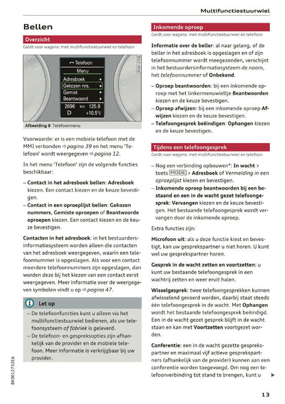 2015-2016 Audi A5 MMI Navigation Plus Manual | Dutch