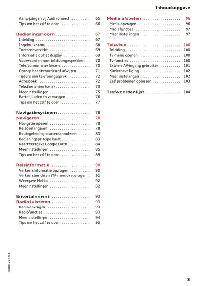 2015-2016 Audi A5 MMI Navigation Plus Manual | Dutch