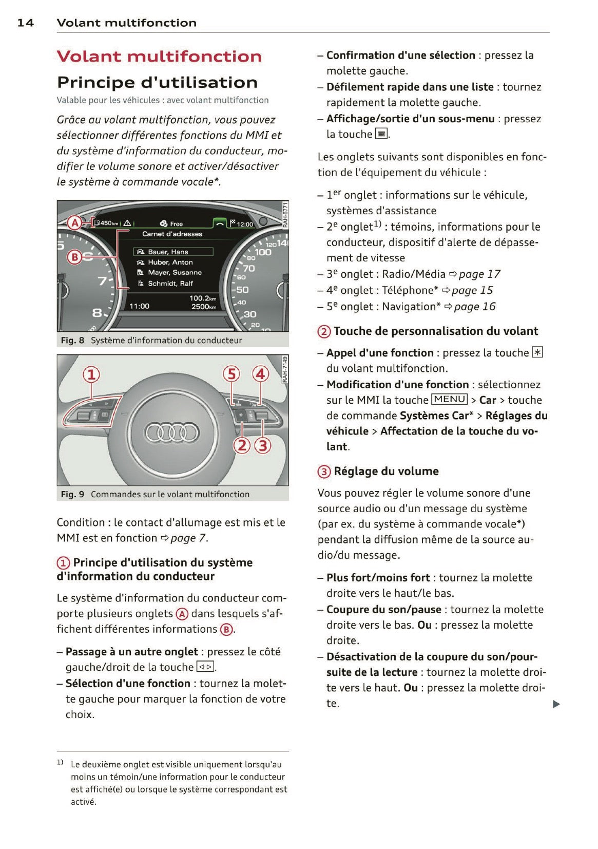 2013-2014 Audi MMI Navigation Plus Infotainment Manual | French
