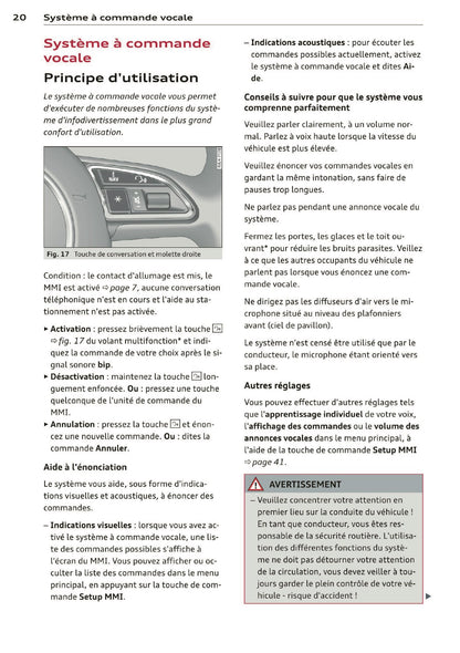 2013-2014 Audi MMI Navigation Plus Infotainment Manual | French