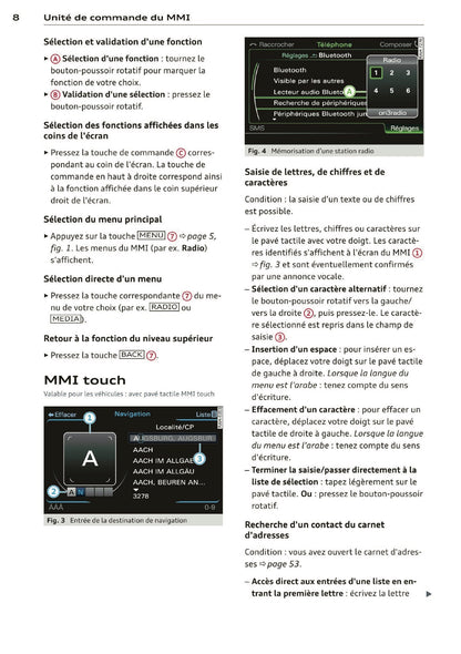 2013-2014 Audi MMI Navigation Plus Infotainment Manual | French