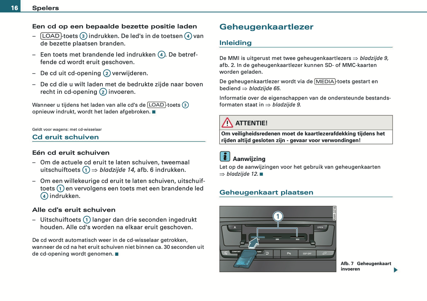 2008-2010 Audi MMI Navigation Plus Infotainment Manual | Dutch