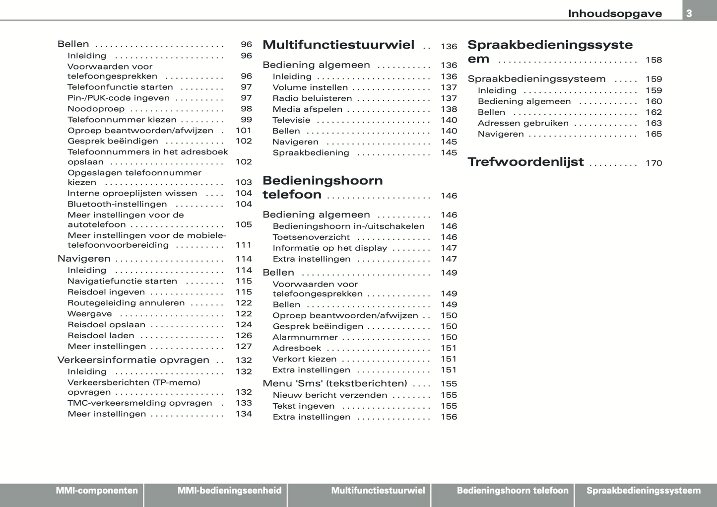 2008-2010 Audi MMI Navigation Plus Infotainment Manual | Dutch