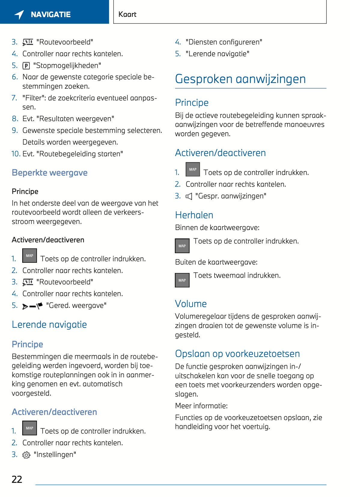 2022 BMW Navigation, Entertainment, Communication Manual | Dutch