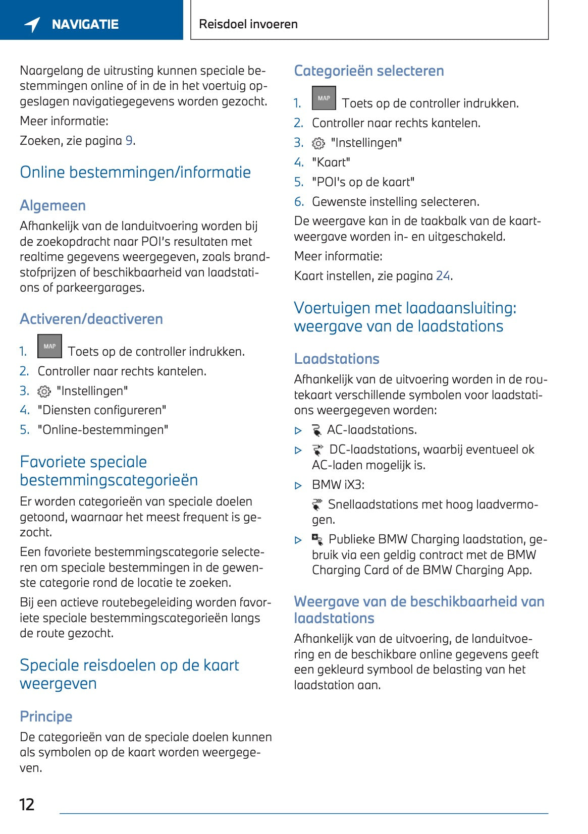 2023-2024 BMW X3 Plug-in-Hybrid Infotainment Manual | Dutch