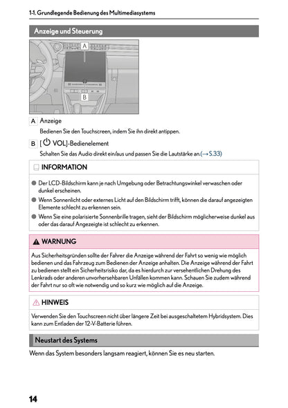 2025-2026 Lexus LBX Navigation Anleitung | Deutsch