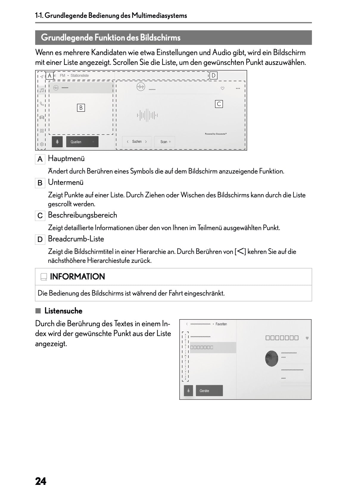 2025-2026 Lexus LBX Navigation Anleitung | Deutsch