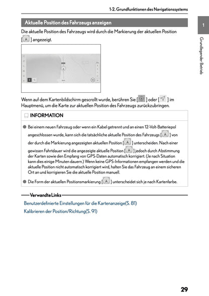 2025-2026 Lexus LBX Navigation Anleitung | Deutsch