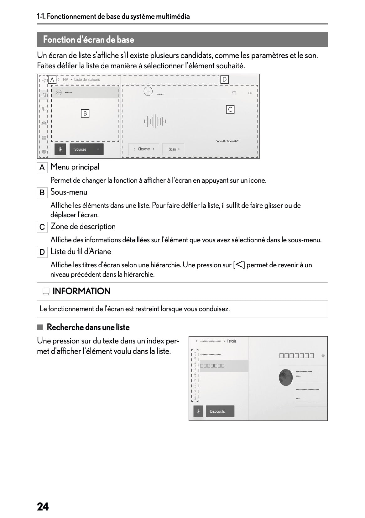 2025-2026 Lexus LBX Navigation Manual | French