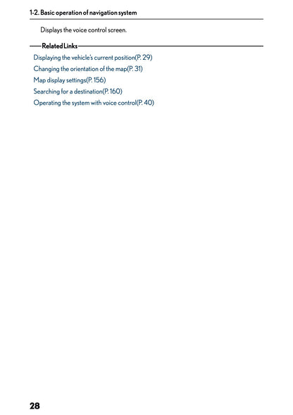 2025-2026 Lexus LBX Navigation Manual | English