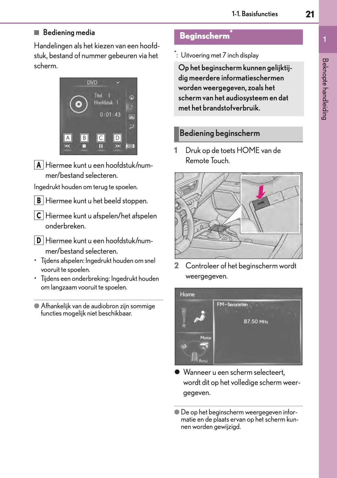 2019-2021 Lexus UX 250h Navigation Manual | Dutch