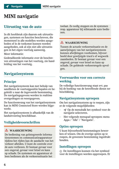 2025-2026 Mini Cooper Infotainment Manual | Dutch