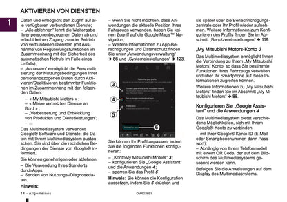 2026 Mitsubishi Smartphone Link Display Audio Manual | German