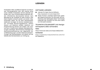 2025 Nissan Qashqai Connect Infotainment Manual | German
