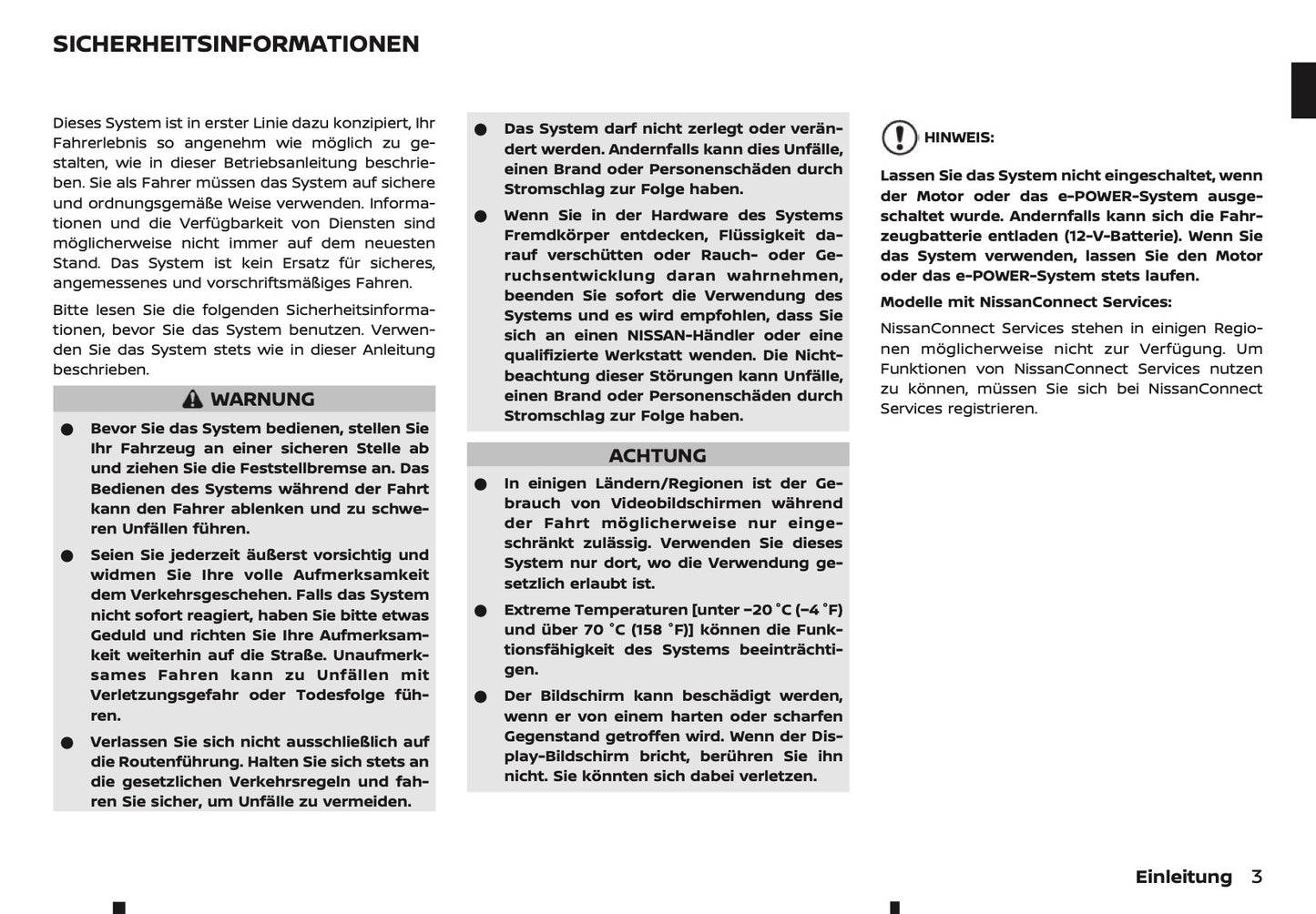 2025 Nissan Qashqai Connect Infotainment Manual | German