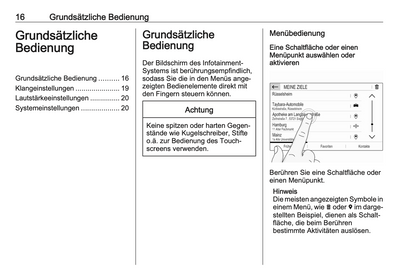 2021 Opel Corsa / Corsa-e Infotainment Manual German