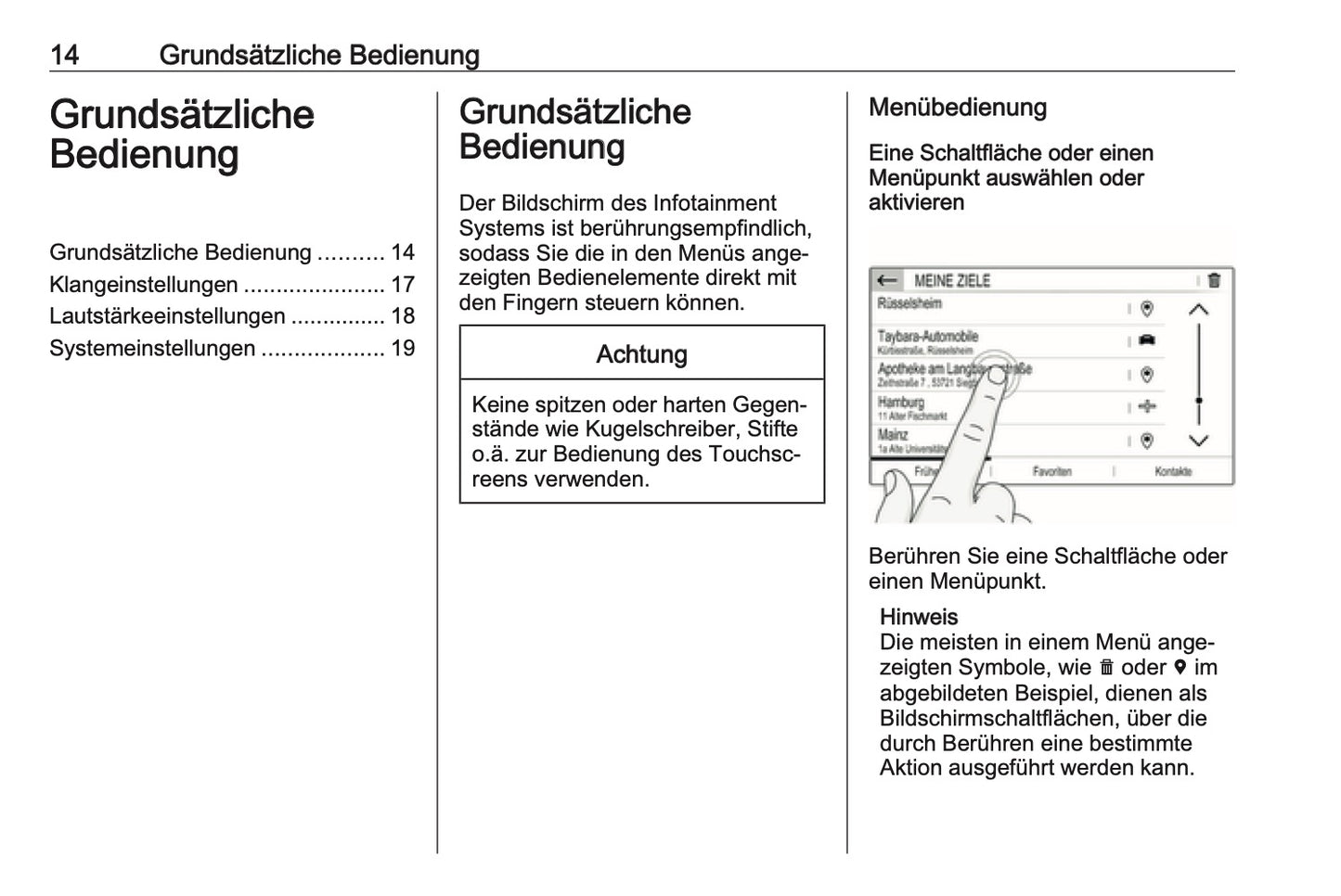 2018-2020 Opel Crossland X Infotainment Manual | German