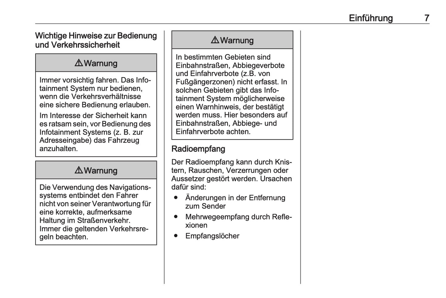 2018-2020 Opel Crossland X Infotainment Manual | German