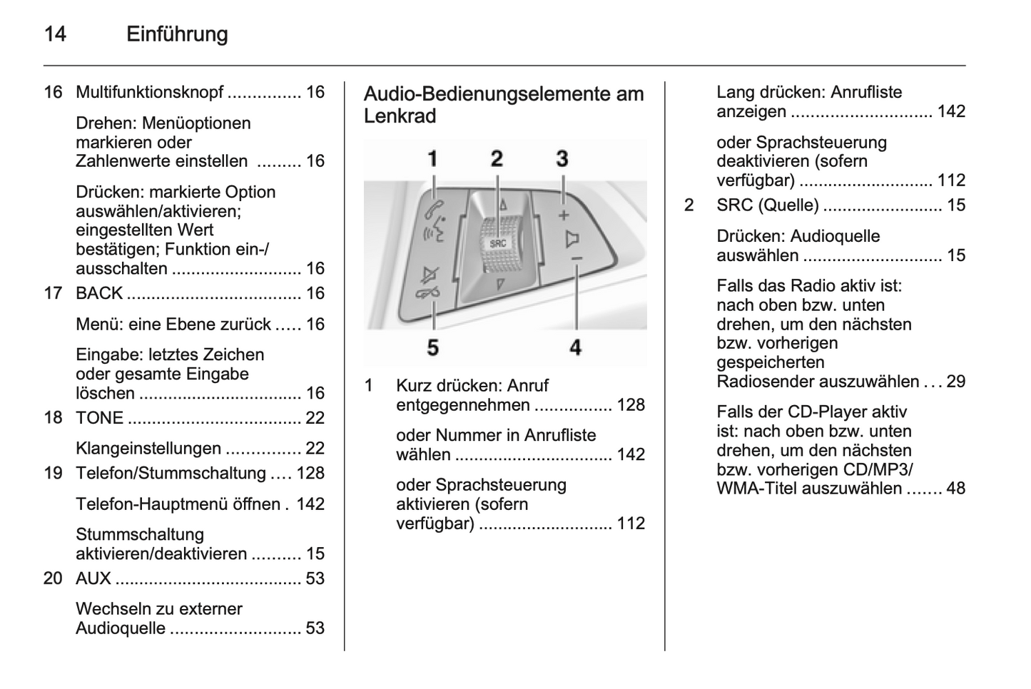 2012 Opel Zafira Tourer Infotainment-Handbuch | Deutsch