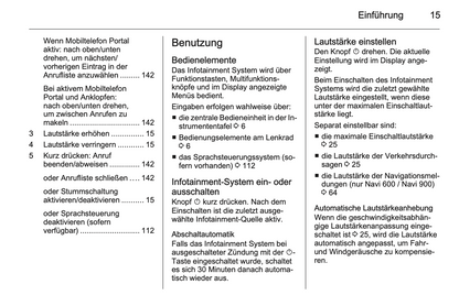 2012 Opel Zafira Tourer Infotainment-Handbuch | Deutsch