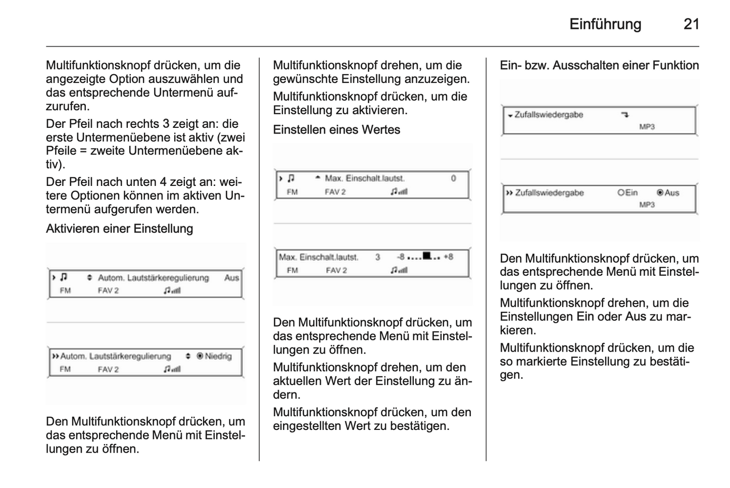 2012 Opel Zafira Tourer Infotainment-Handbuch | Deutsch