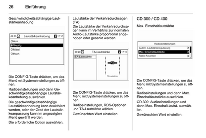 2012 Opel Zafira Tourer Infotainment-Handbuch | Deutsch