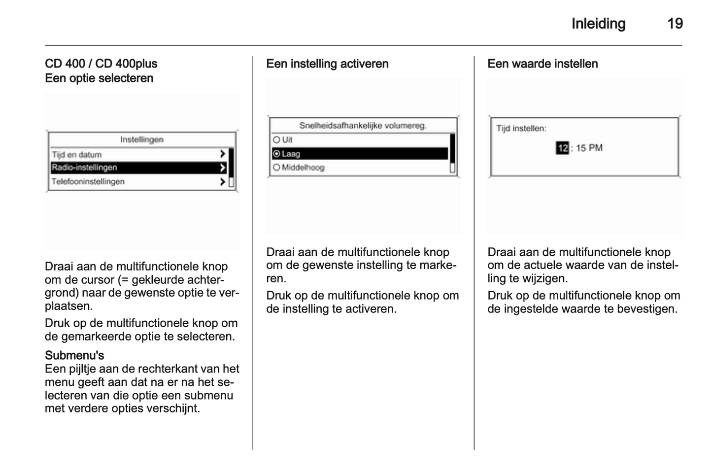 2013 Opel Zafira Tourer Infotainment Manual | Dutch