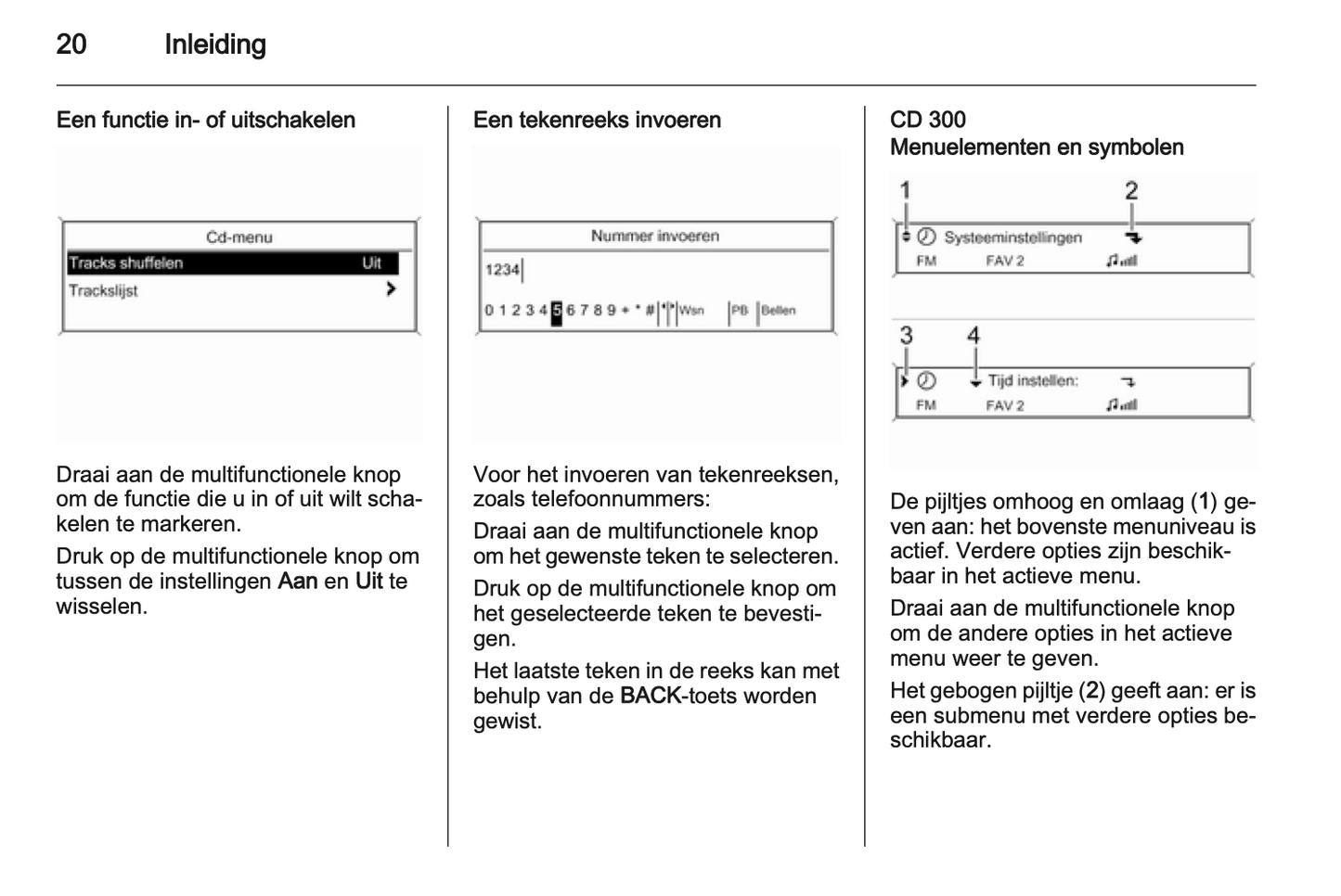 2013 Opel Zafira Tourer Infotainment Manual | Dutch