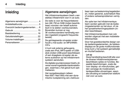 2013 Opel Zafira Tourer Infotainment Manual | Dutch