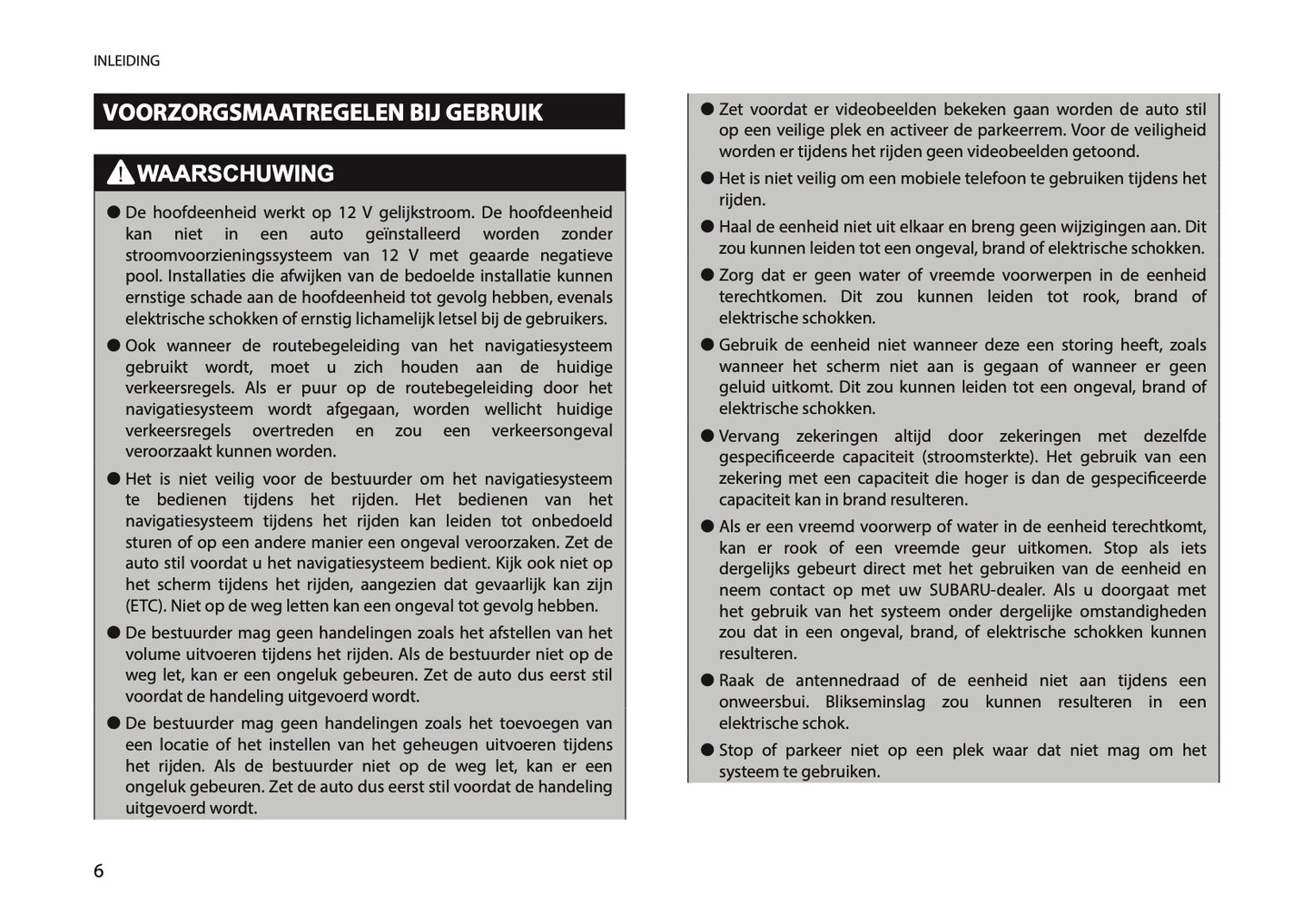 2025 Subaru Forester Infotainment Manual | Dutch