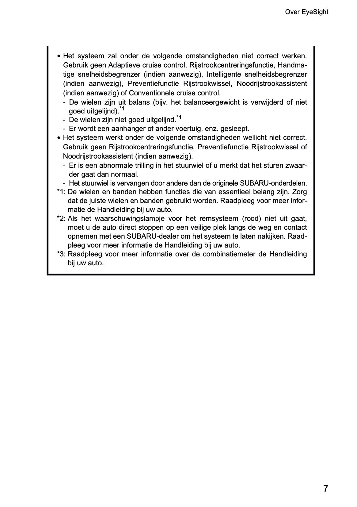 2022 Subaru Outback EyeSight Manual | Dutch
