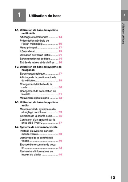 2025-2026 Toyota bZ4X Navigation Manual | French