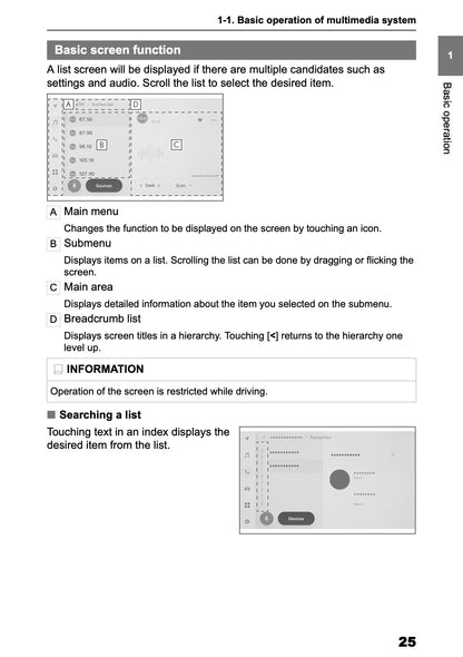 2025-2026 Toyota bZ4X Navigation Manual | English