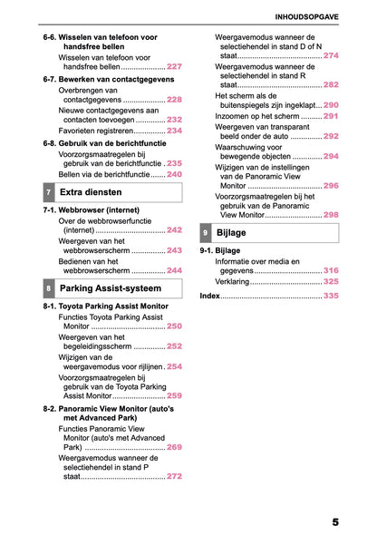 2025-2026 Toyota bZ4X Navigation Manual | Dutch