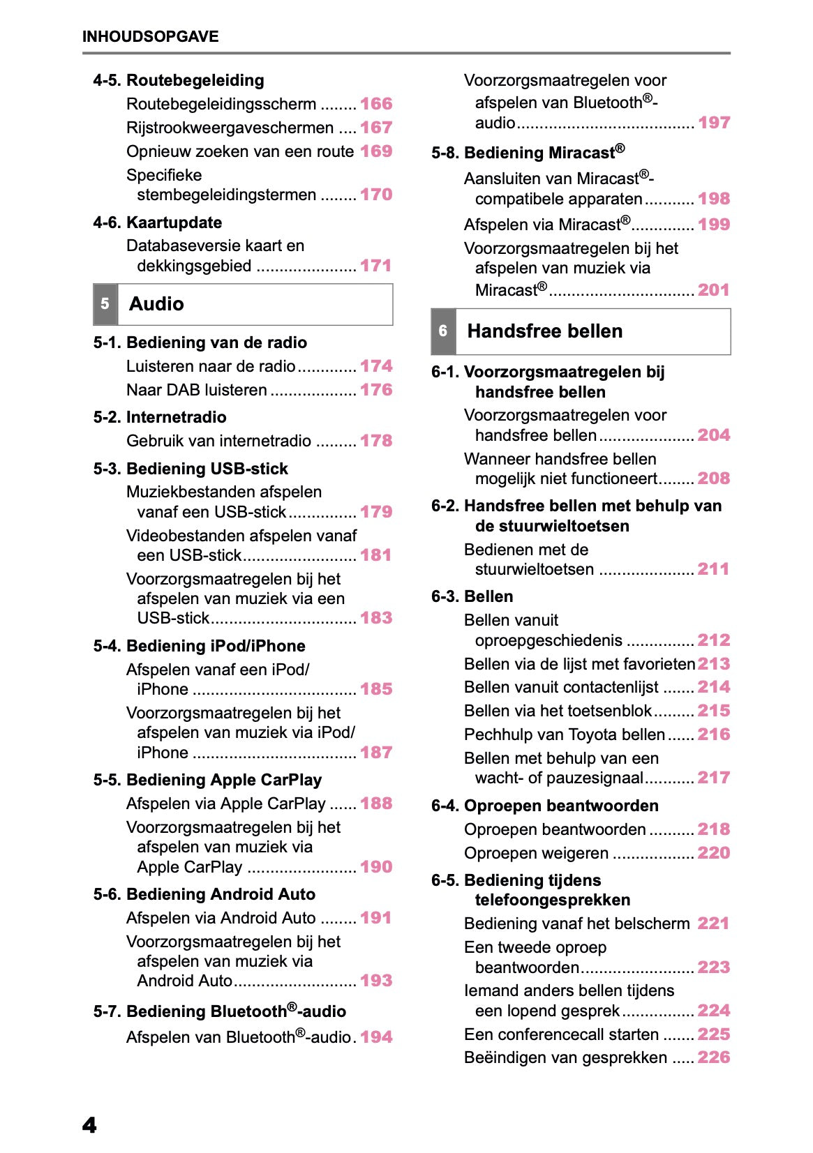 2025-2026 Toyota C-HR HEV/PHEV Navigation Manual | Dutch
