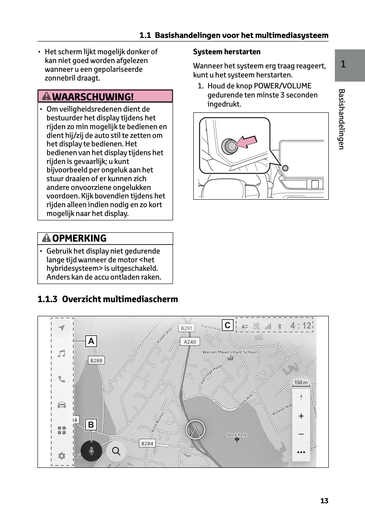 2024-2025 Toyota RAV4 Hybrid Navigation Manual | Dutch