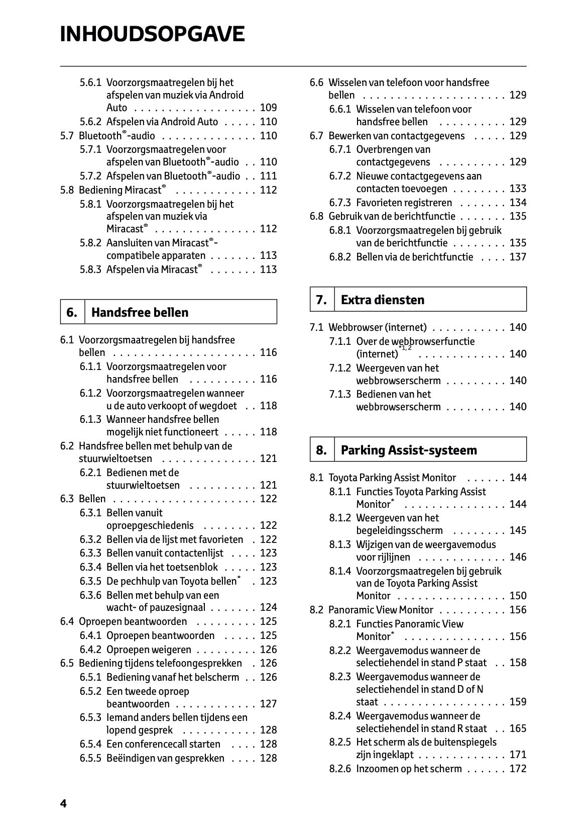 2024-2025 Toyota RAV4 Hybrid Navigation Manual | Dutch