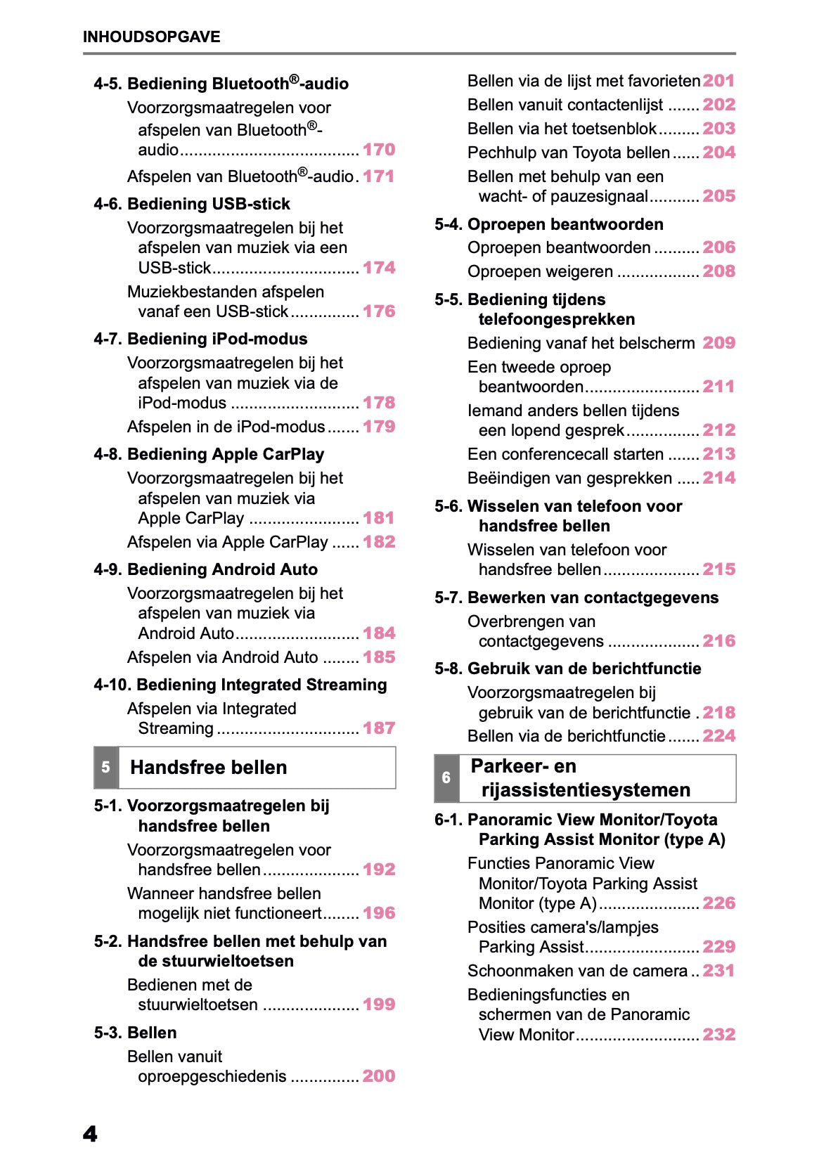 2026 Toyota RAV4 HEV/PHEV Navigation Manual | Dutch