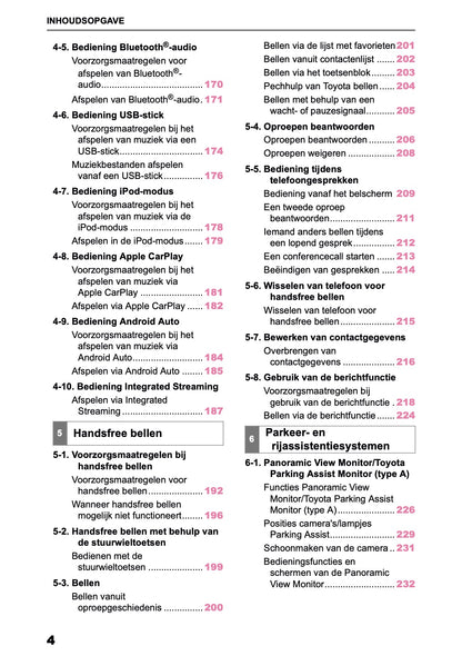 2026 Toyota RAV4 HEV/PHEV Navigation Manual | Dutch
